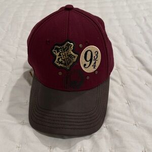 Harry Potter Hat Hogwarts Express Platform Adjustable Ball Cap Movie *